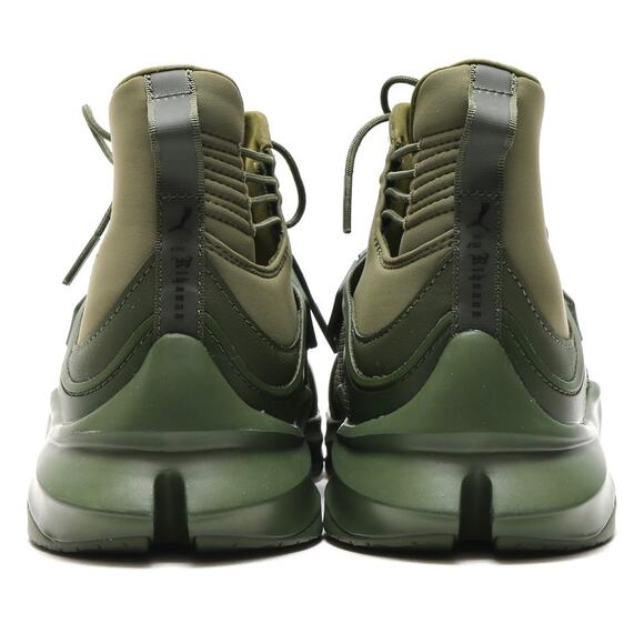 The Trainer Hi Sneaker Puma x Fenty - New in Box - Womens Sz 7 Cypress Green - Picture 9 of 11